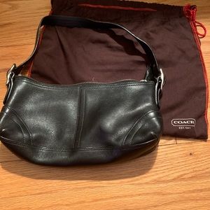Black small coach purse